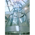 MRL FJZY Ascenseur panoramique / visuel avec voiture circulaire, 1.0m / s, 1000kg, 1500kg
